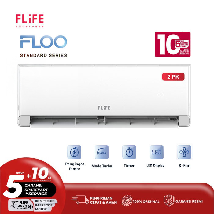 Flife Gree AC Split Standard 2 PK FLOO Series - FAC-18FLOO