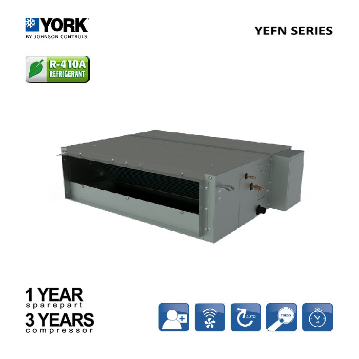 York AC Ceiling Ducted Standard YEFN Series 2 1/2 PK - YEFN24BZNWZTH1