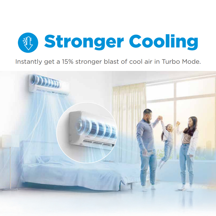 Midea AC Split 2 PK Standard Prime Guard Hyper Grapfins - MSFQ-18CRN8