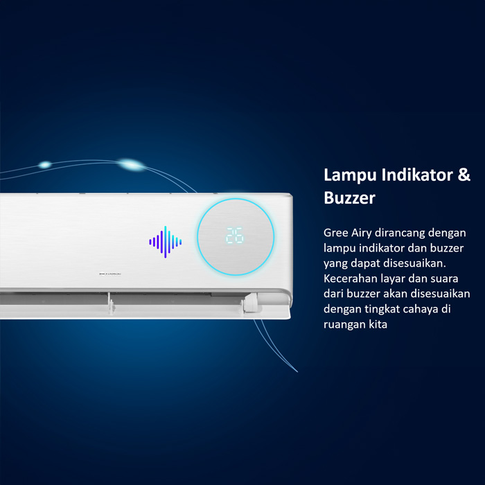 Gree AC Split Inverter Airy Series 3 PK Silver - GWC-30AIRY