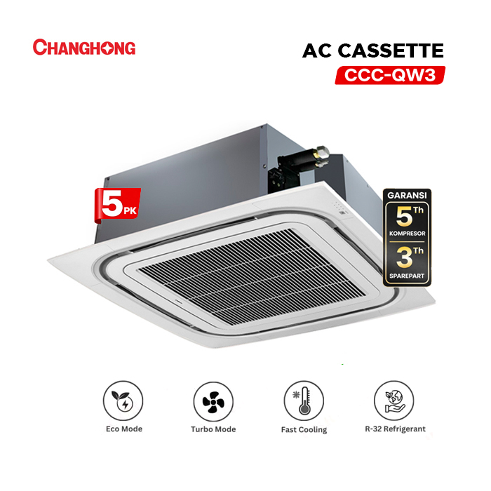 Changhong AC Casette Standard Non Inverter 5 PK - CCC-48QW3