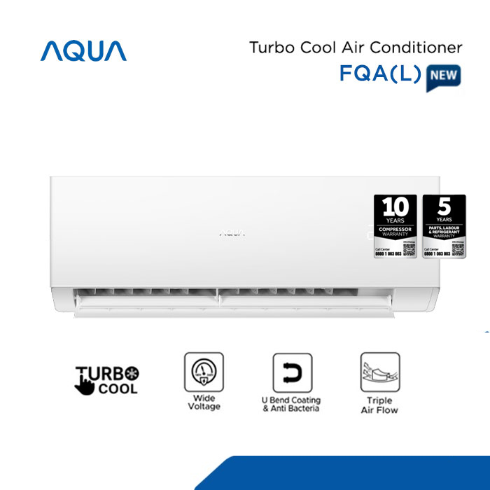 Aqua AC Split Standard Turbo Cool 2 PK - AQA - KCR18FQAL