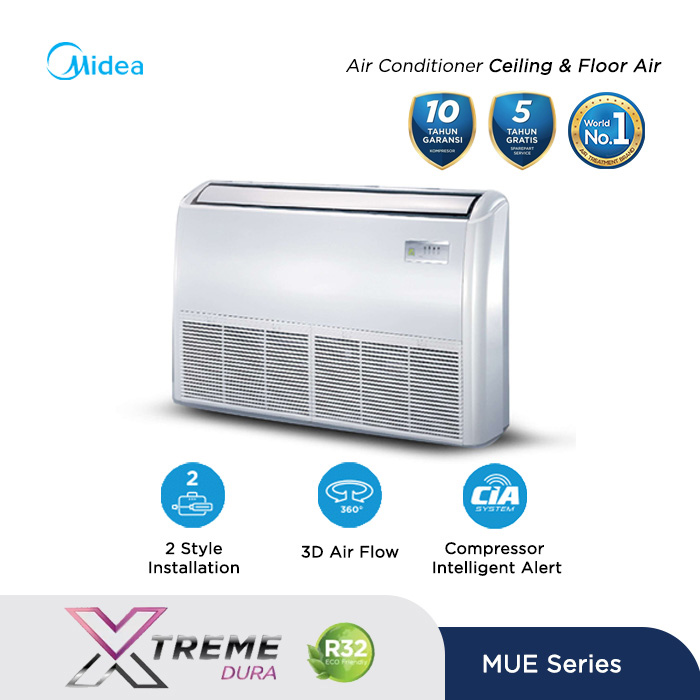 Midea AC Ceiling & Floor Standard 6 PK - MUER-60CRN1