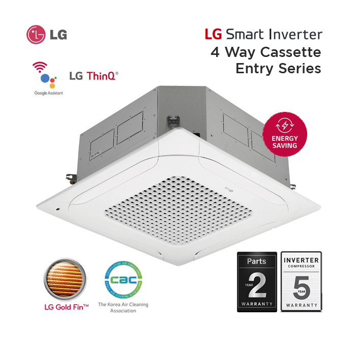 LG AC Cassette 4 Way Inverter Entry Series 2 PK - ZTNQ18GPLA1