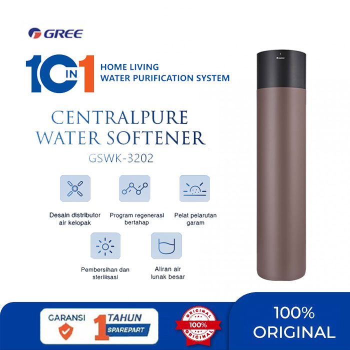 Gree Water Purification Centralpure Water Softener - GSWK-3202