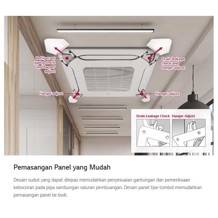 LG AC Cassette 4 Way Inverter Entry Series 2 PK - ZTNQ18GPLA1