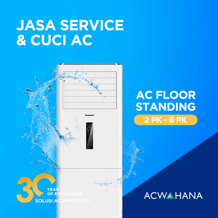 ACWAHANA Jasa Service Cuci AC Floor Standing [ 2 PK - 6 PK ]