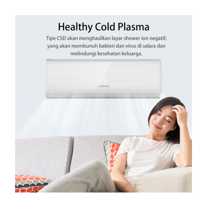 Changhong AC Wall Mounted Split Deluxe Plasma 1/2 PK - CSC-05CSD3