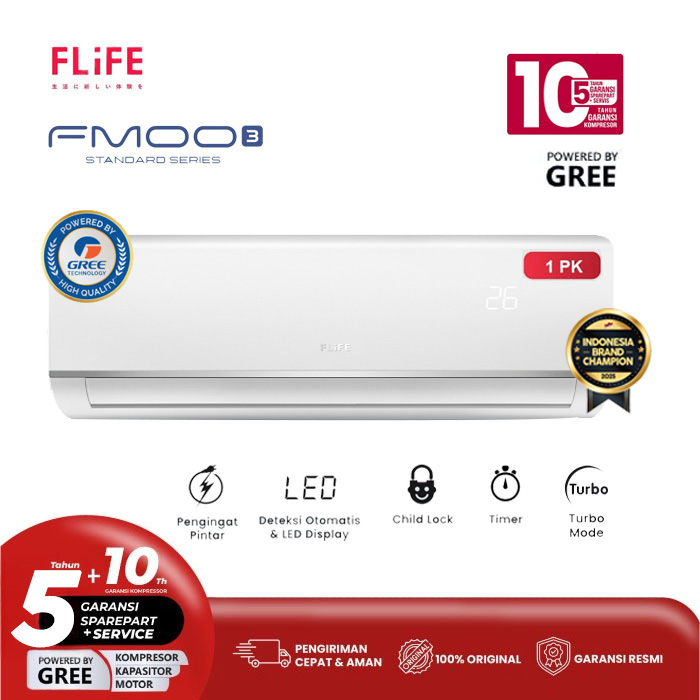 Flife Gree AC Split Standard 1 PK FMOO3 Series - FAC-09FMOO3