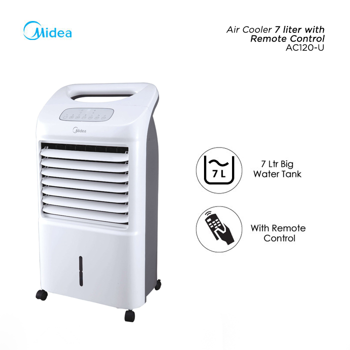 Midea Air Cooler With Remote Control 7 L - AC120-U