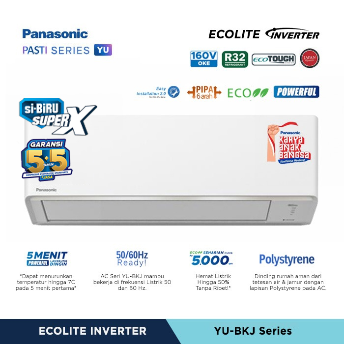 Panasonic AC Ecolite Inverter YU Series 1 PK - CS/CU-YU9BKJ