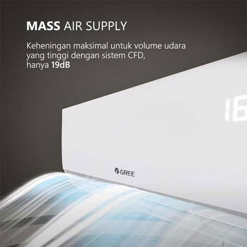 Gree AC Wall Mounted Split SmartClean F5S Series 1 1/2 PK - GWC-12F5S