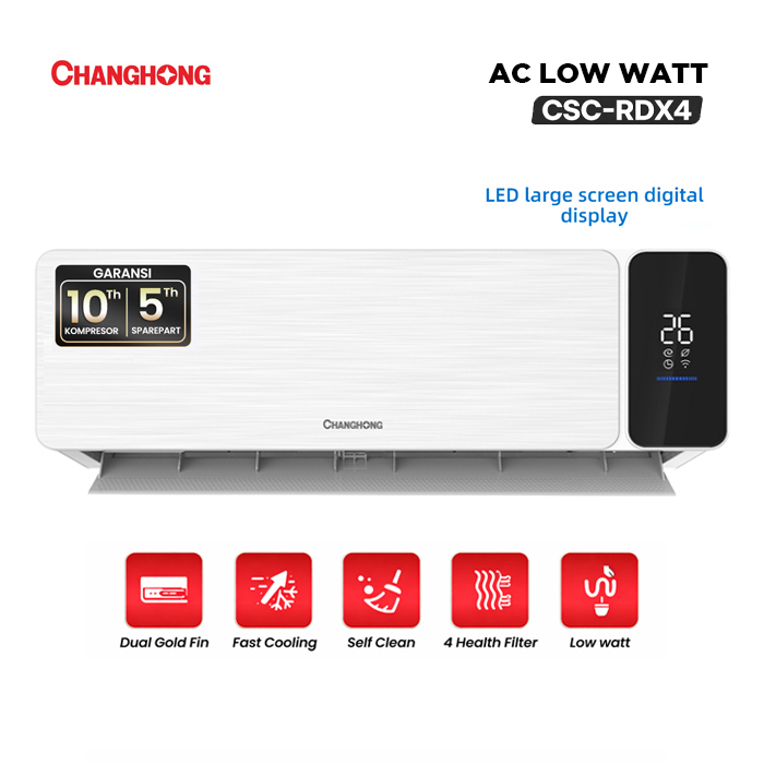 Changhong AC Wall Mounted Split Low Watt 1/2 PK - CSC-05RDX4