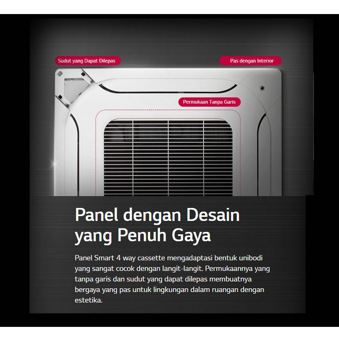 LG AC Cassette 4 Way Inverter Entry Series 2 PK - ZTNQ18GPLA1