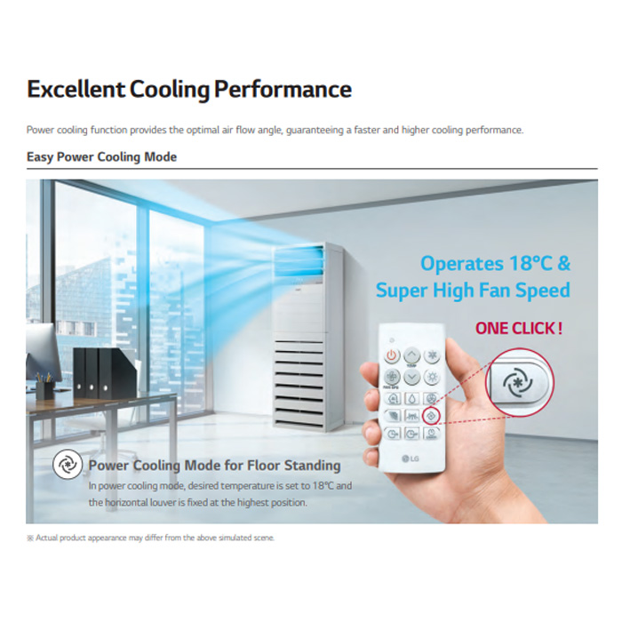LG AC Floor Standing Inverter Entry Series 4 PK - ZPNQ36GT3A1