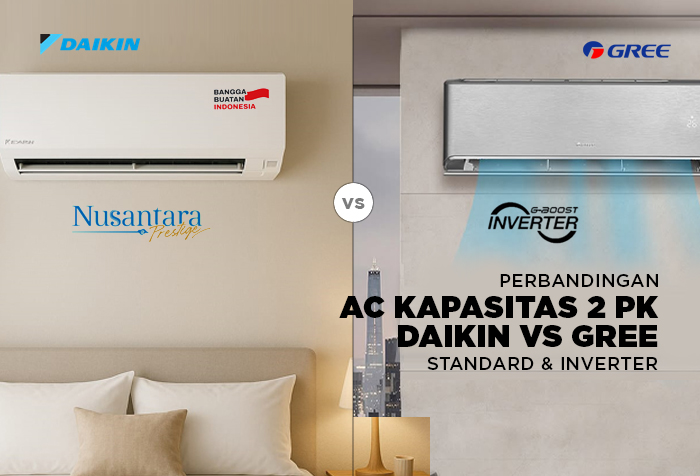 PERBANDINGAN AC 2 PK DAIKIN VS GREE