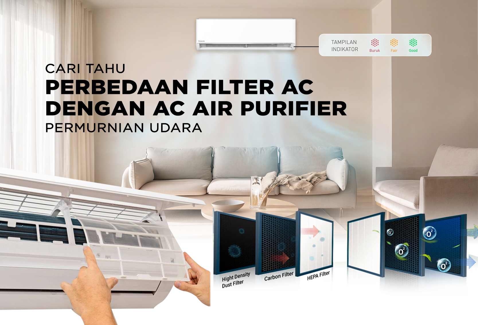 PERBEDAAN FILTER AC DENGAN AC AIR PURIFIER
