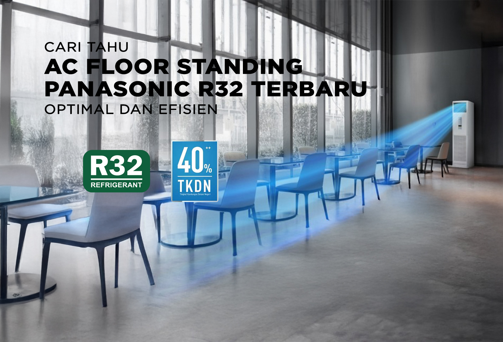 AC FLOOR STANDING PANASONIC R32 TERBARU