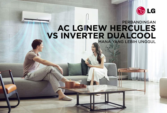 AC LG NEW HERCULES VS INVERTER DUALCOOL