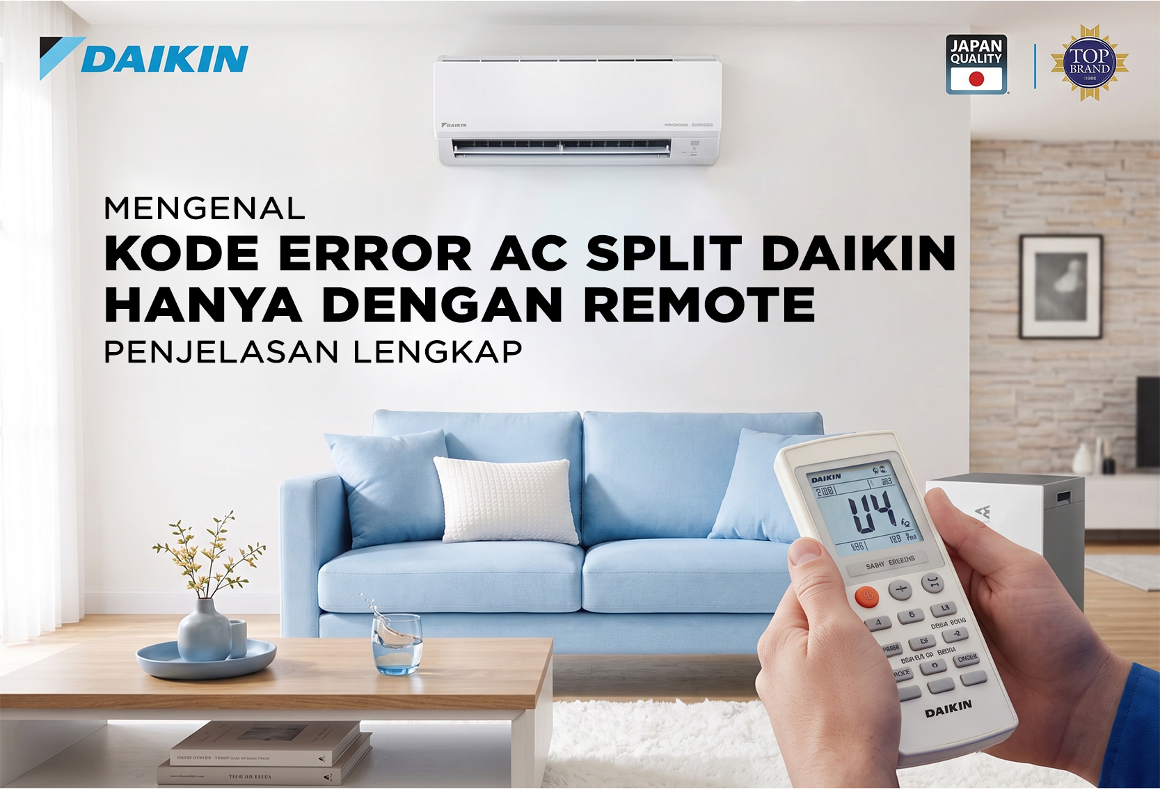 MENGENAL KODE ERROR AC SPLIT DAIKIN HANYA DENGAN REMOTE