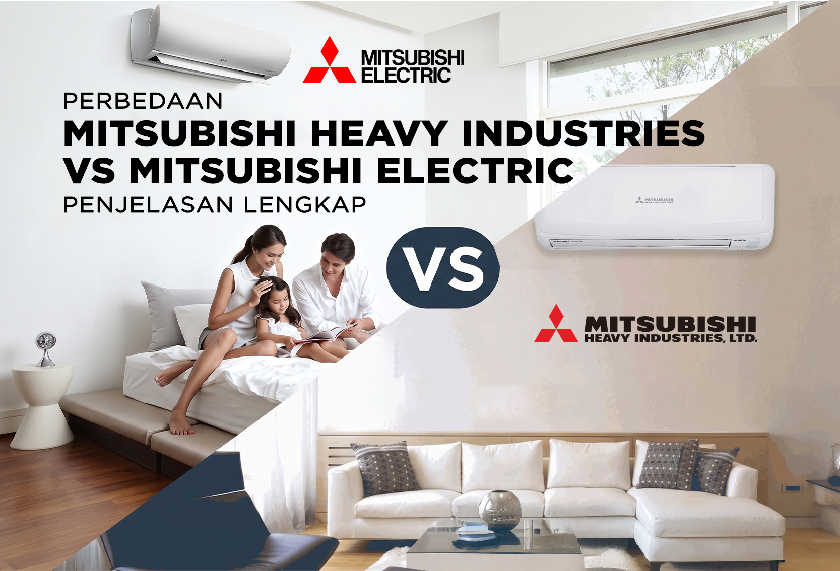 PERBEDAAN MITSUBISHI HEAVY INDUSTRIES VS MITSUBISHI ELECTRIC