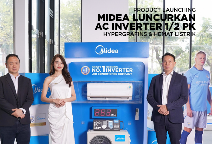 TERBARU AC MIDEA LUNCURAKAN AC INVERTER 1/2 PK