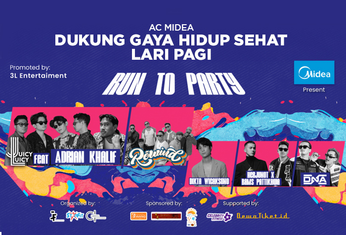 AC MIDEA DUKUNG GAYA HIDUP SEHAT LARI PAGI RUN TO PARTY