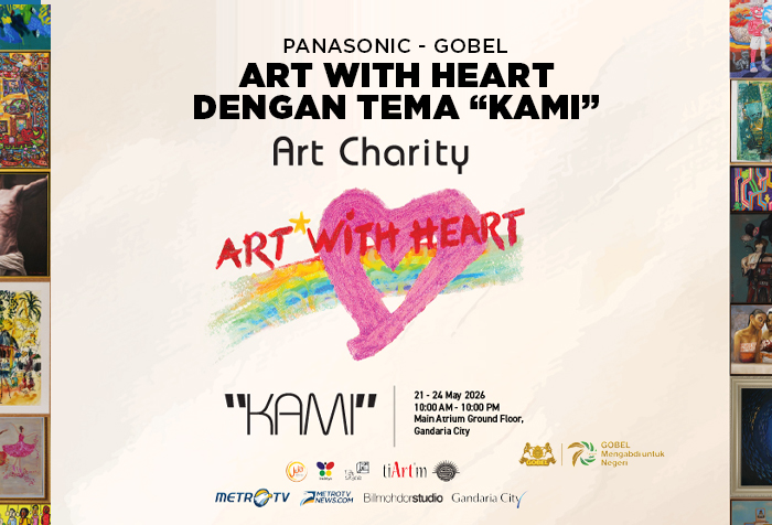 PANASONIC GOBEL ART WITH HEART CHARITY BERTEMA KAMI