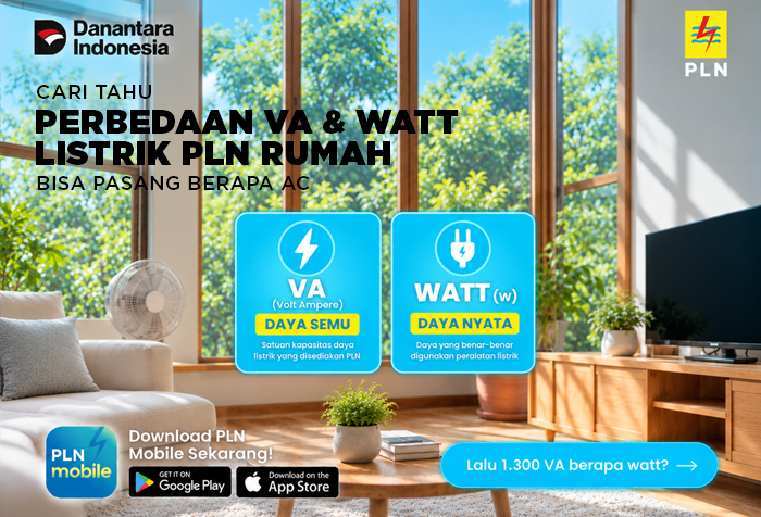 PERBEDAAN VA DAN WATT LISTRIK PLN DAN BISA PASANG BERAPA AC