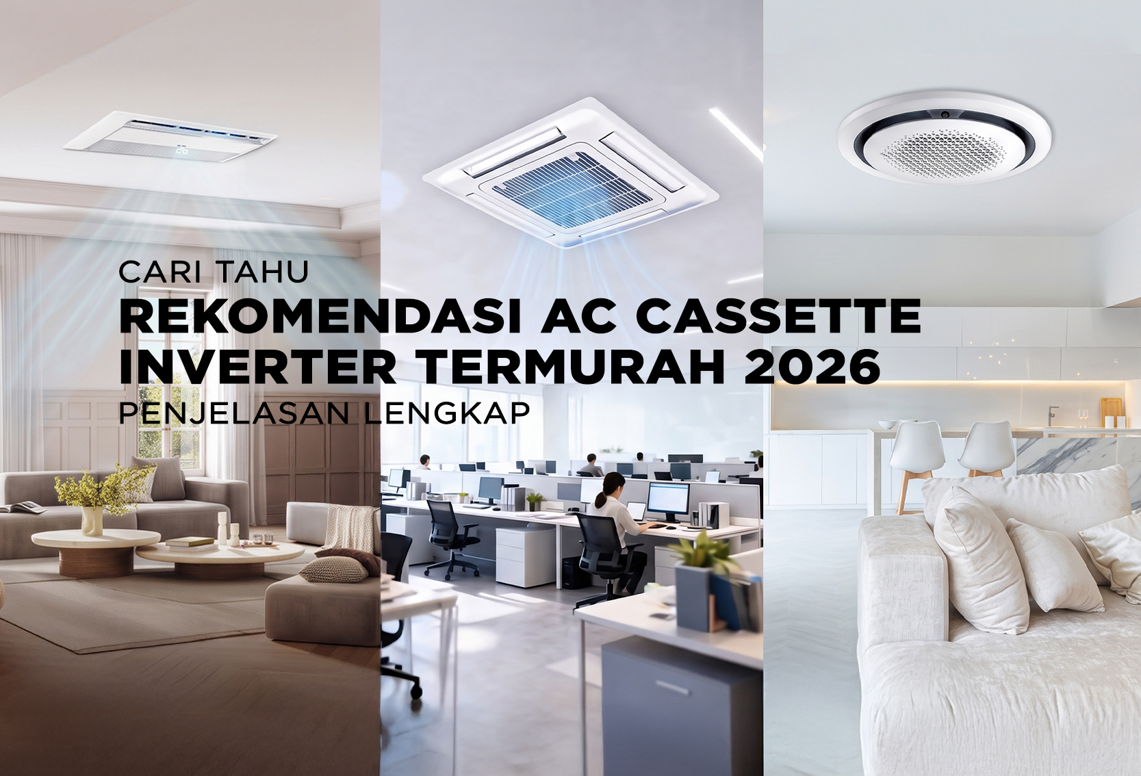 REKOMENDASI AC CASSETTE INVERTER TERMURAH 2026 