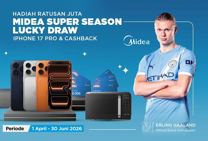 MIDEA SUPER LUCKY DRAW HADIAH iPHONE 17 PRO