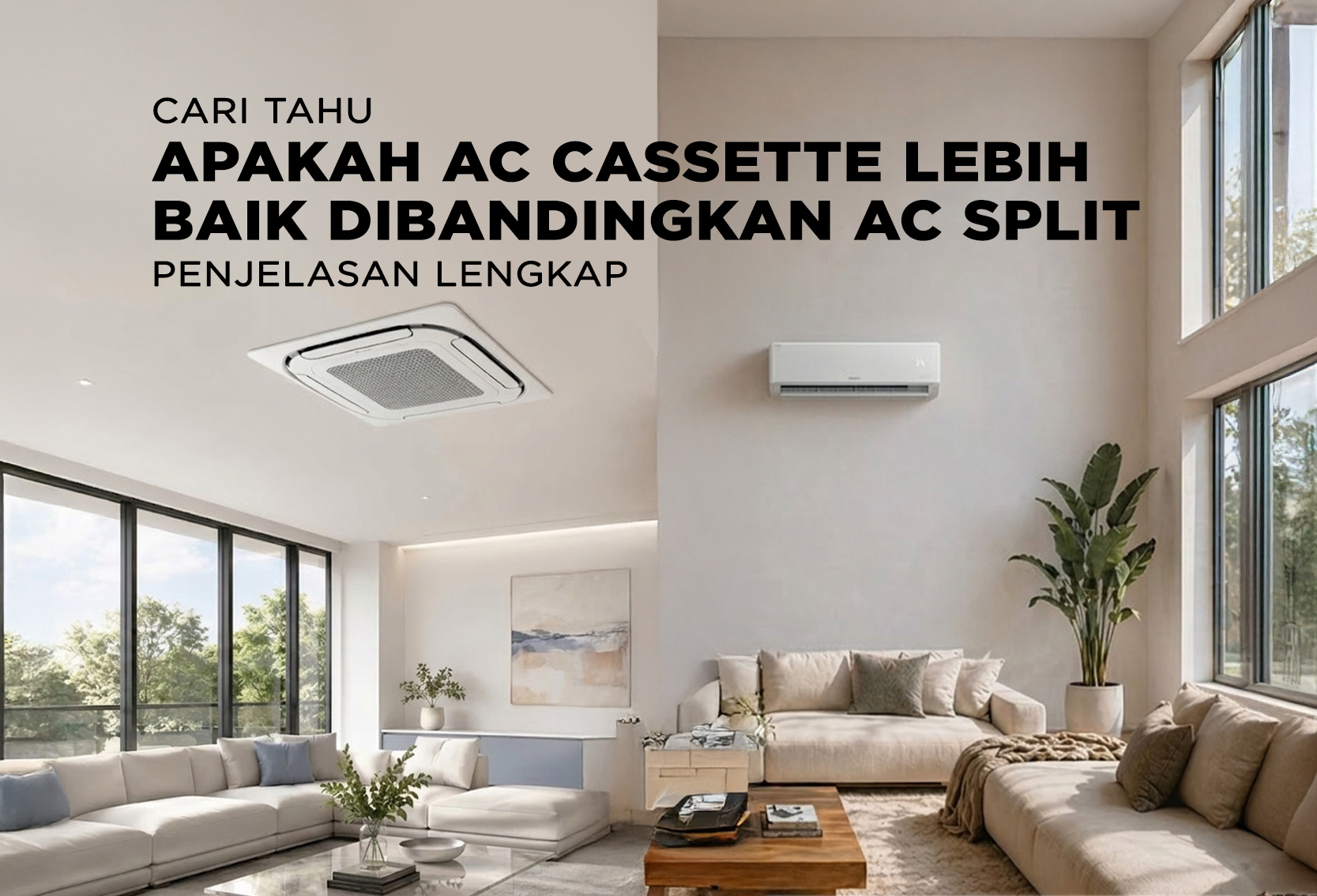 APAKAH AC CASSETTE LEBIH BAIK DIBANDINGKAN AC SPLIT