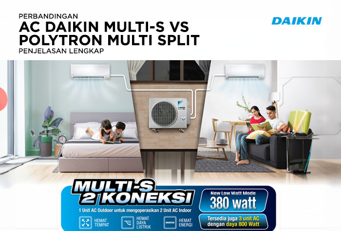 PERBANDINGAN AC DAIKIN MULTI-S VS POLYTRON MULTI SPLIT