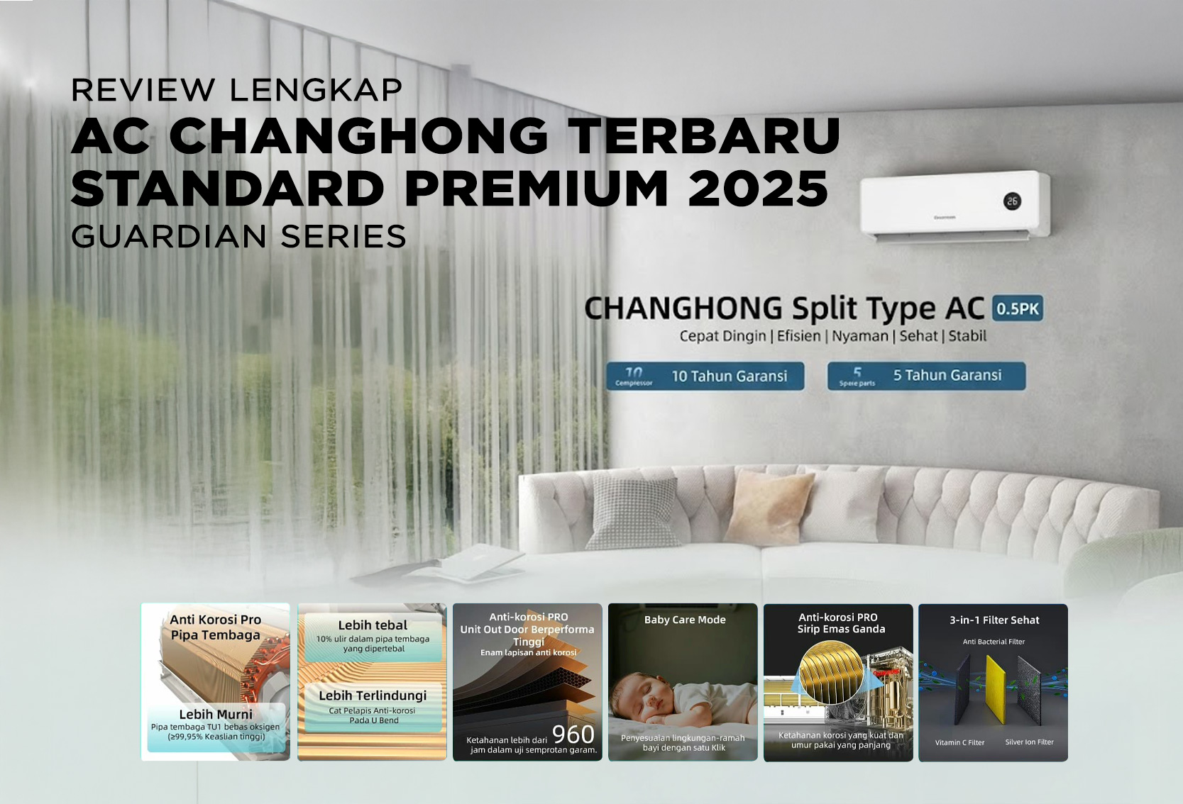 AC CHANGHONG TERBARU STANDARD PREMIUM 2025