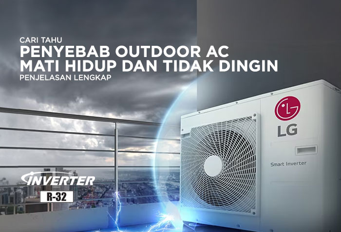 PENYEBAB OUTDOOR AC MATI HIDUP DAN TIDAK DINGIN