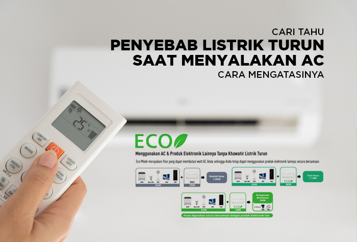 PENYEBAB LISTRIK TURUN SAAT MENYALAKAN AC DAN CARA MENGATASINYA