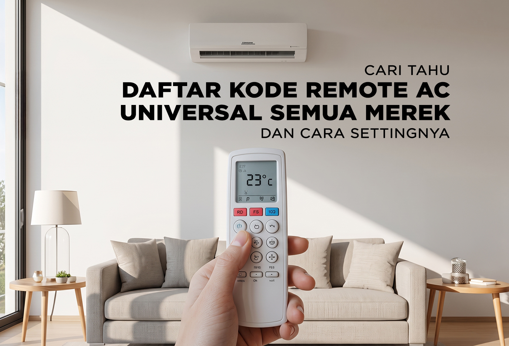 DAFTAR KODE REMOTE AC UNIVERSAL SEMUA MEREK DAN CARA SETTINGNYA