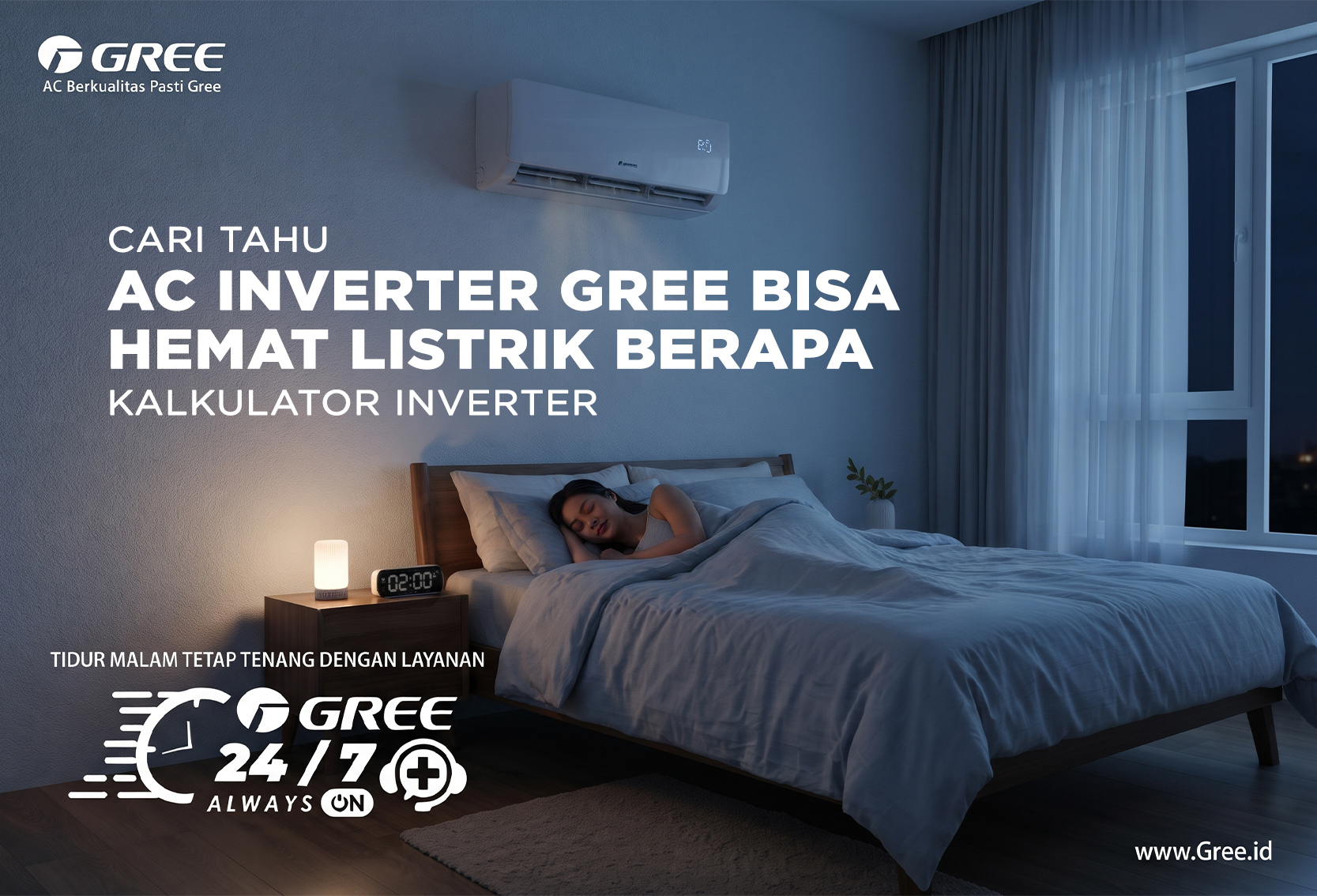 AC INVERTER GREE BISA HEMAT LISTRIK BERAPA 
