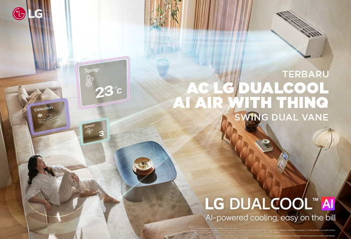 TERBARU AC LG DUALCOOL AI AIR INVERTER