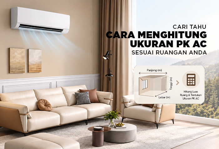 CARA MENGHITUNG UKURAN PK AC SESUAI RUANGAN ANDA