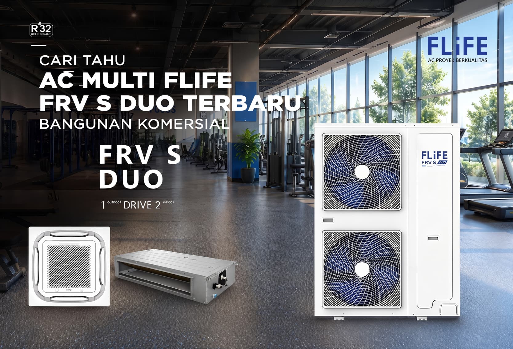 AC MULTI FLIFE FRV S DUO 1 OUTDOOR 2 INDOOR