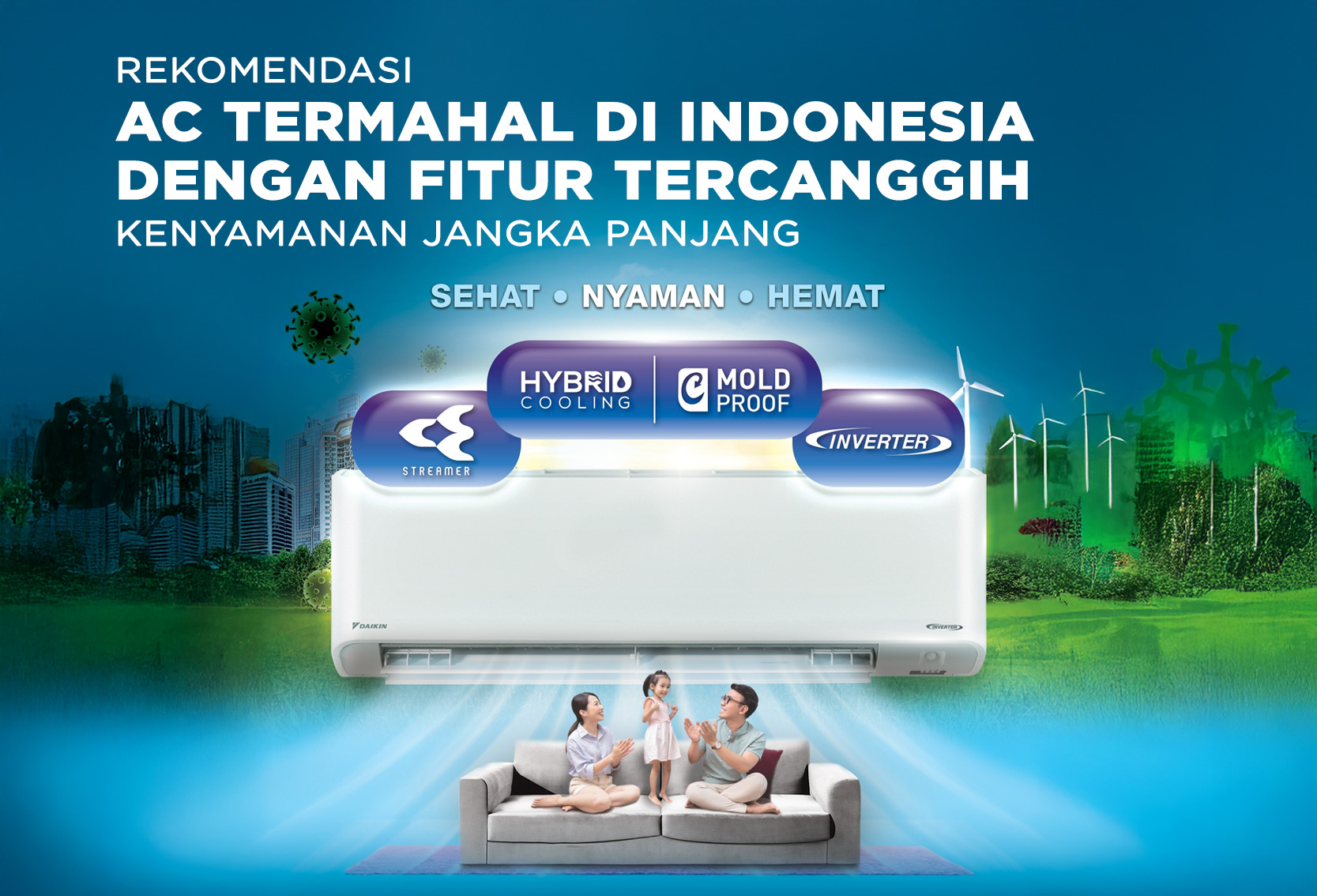REKOMENDASI AC TERMAHAL DI INDONESIA DENGAN FITUR TERCANGGIH