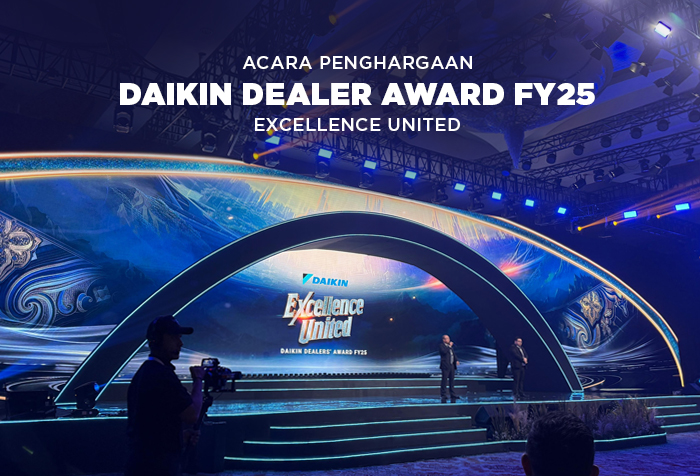 DAIKIN DEALER AWARD FY25 EXCELLENCE UNITED